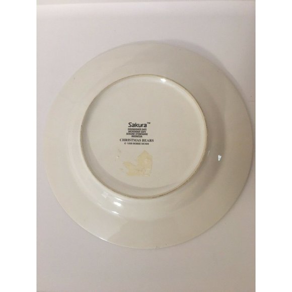 Christmas Bears Sakura Debbie Mumm Salad‎ Plate-Christmas Tree - Picture 2 of 4